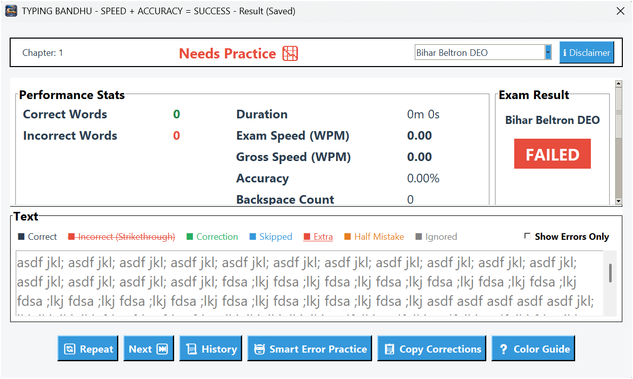 Result Analysis